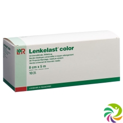 Lenkelast Color Stützverbände 8cmx5m Grün 10 Stück