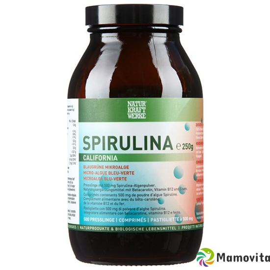 NaturKraftWerke Spirulina California Tabletten 500mg 500 Presslinge buy online