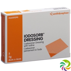 Iodosorb Dressing 5g 4x6cm 5 Stück