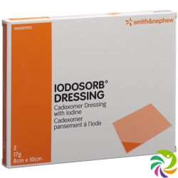 Iodosorb Dressing 17g 8x10cm 2 Stück