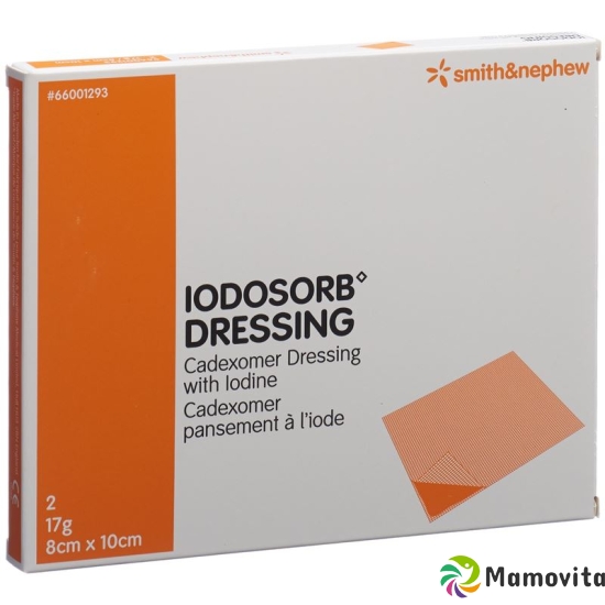 Iodosorb Dressing 17g 8x10cm 2 Stück buy online