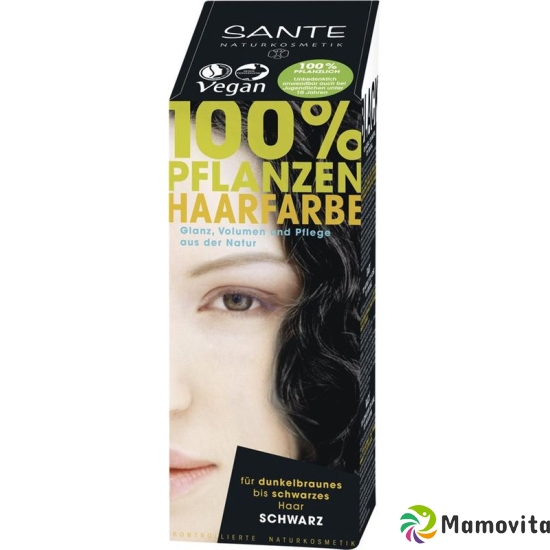 Sante Pflanzenhaarfarbe Schwarz 100g buy online