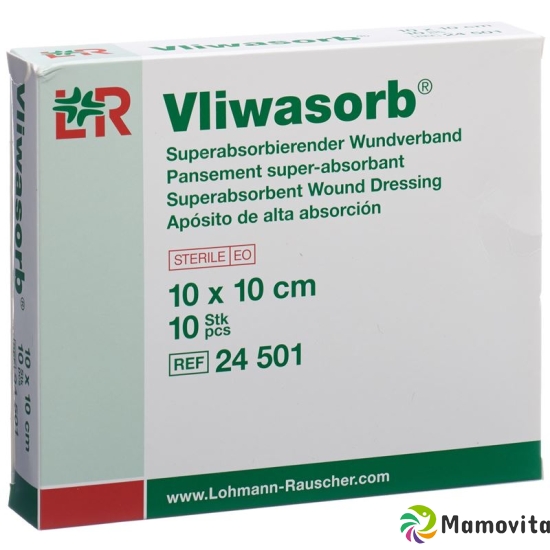 Vliwasorb Wundverband 10x10cm Steril 10 Stück buy online