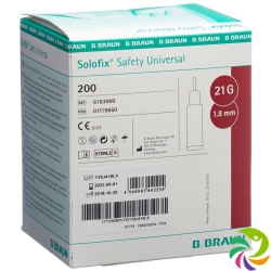 Solofix Safety Universal Einmallanzetten 21Gx1.8mm 200 Stück