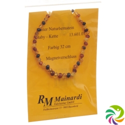 Mainardi Bernstein Babykette Farbig 32cm Magnetverschluss