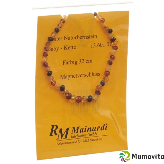 Mainardi Bernstein Babykette Farbig 32cm Magnetverschluss buy online