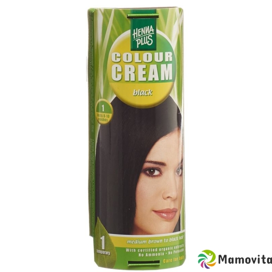 Henna Plus Colour Cream 1 Schwarz 60g buy online