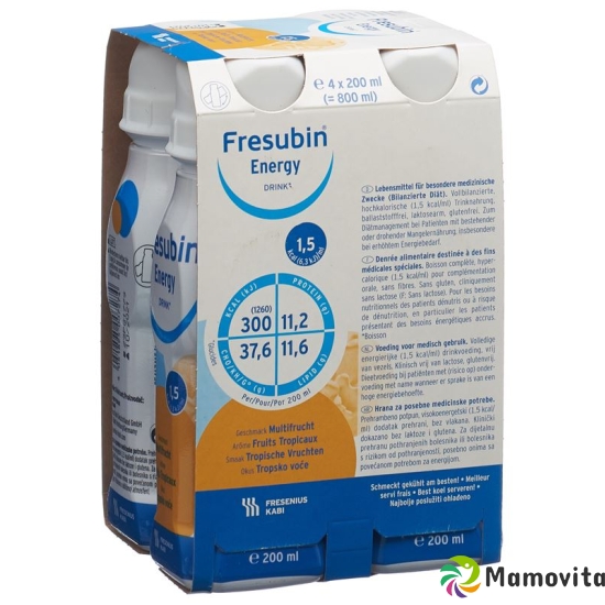 Fresubin Energy Drink Multifrucht 4x 200ml buy online