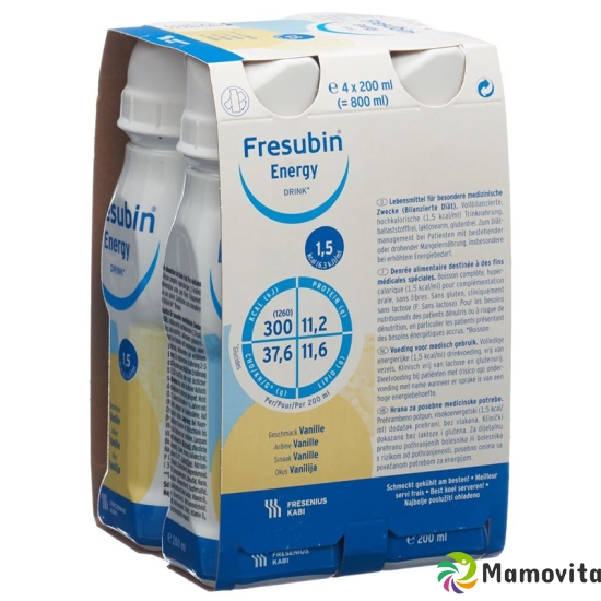 Fresubin Energy Drink Vanille 4x 200ml buy online