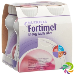 Fortimel Energy MultiFibre Erdbeer 4x 200ml