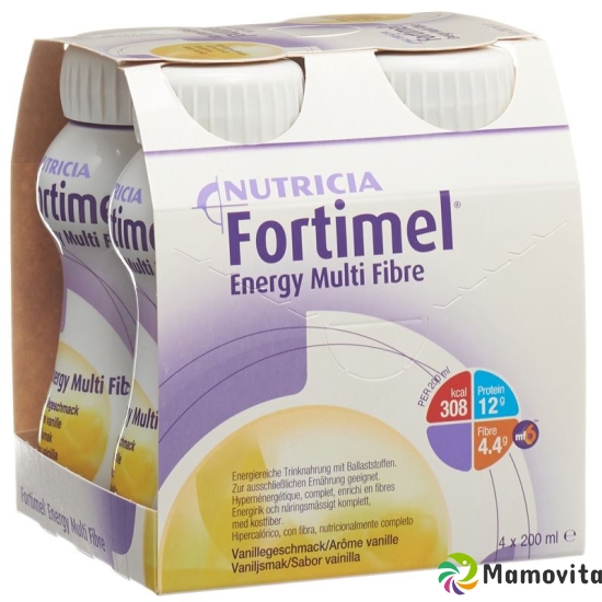 Fortimel Energy MultiFibre Vanille 4x 200ml buy online