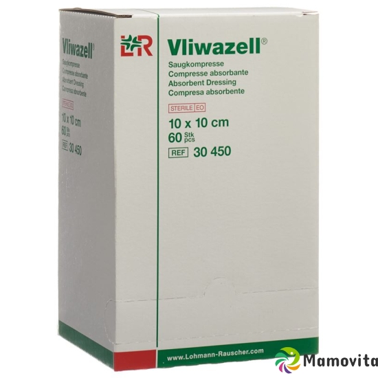 Vliwazell Set 1 Saugkompresse 10x10cm Steril 60 Stück buy online