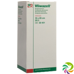 Vliwazell Set 1 Saugkompresse 10x20cm Steril 30 Stück