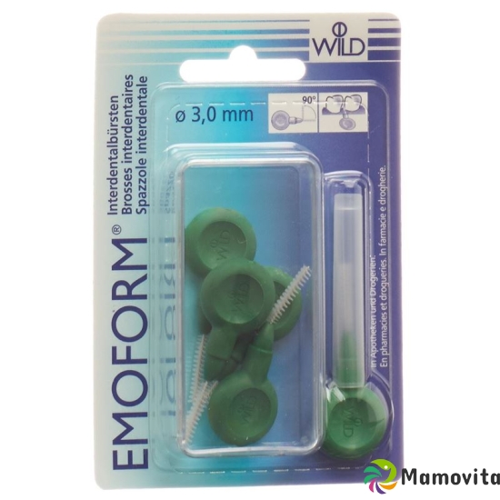 Emoform Interdentalbürsten 3.0mm Dunkelgrün 5 Stück buy online