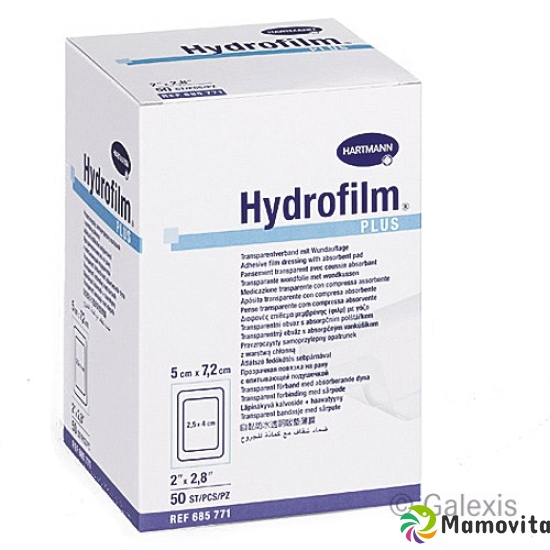 Hydrofilm Plus Wundverband Film 5x7.2cm Steril 50 Stück buy online