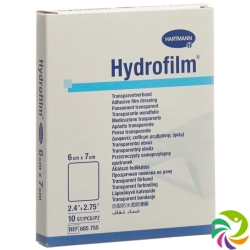 Hydrofilm Wundverband Film 6x7cm Transparent 10 Stück