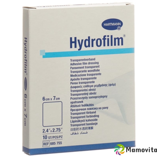 Hydrofilm Wundverband Film 6x7cm Transparent 10 Stück buy online