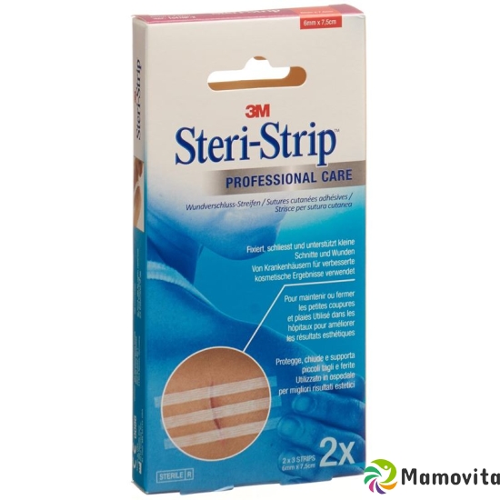 3M Steri Strip 6x75mm Weiss Verstärkt 2x 3 Stück buy online