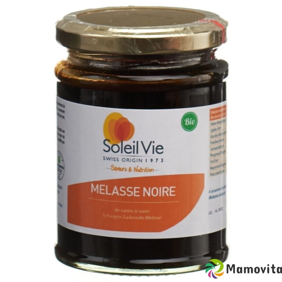 Soleil Vie Schwarze Melasse Rohrzucker Bio 340g buy online