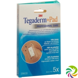 3M Tegaderm + Pad 5x7cm / Wundkissen 2.5x4cm 5 Stück