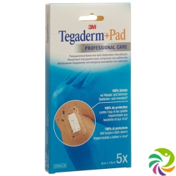 3M Tegaderm + Pad 6x10cm / Wundkissen 2.5x6cm 5 Stück