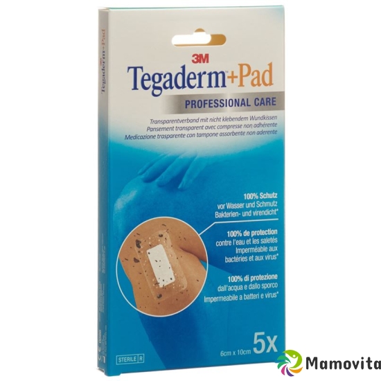 3M Tegaderm + Pad 6x10cm / Wundkissen 2.5x6cm 5 Stück buy online