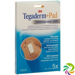 3M Tegaderm + Pad 9x10cm / Wundkissen 4.5x6cm 5 Stück