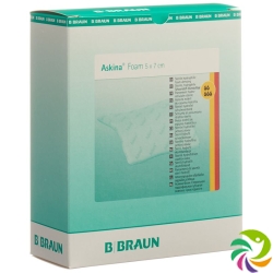 Askina Foam Schaumstoffverband 5x7cm 10 Stück