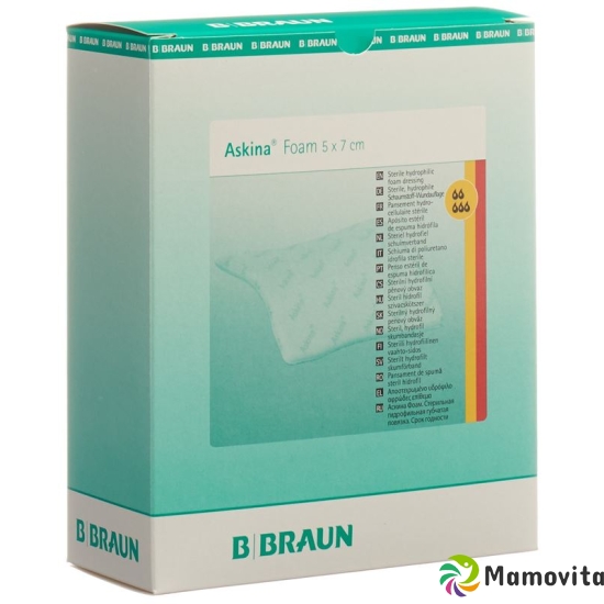 Askina Foam Schaumstoffverband 5x7cm 10 Stück buy online