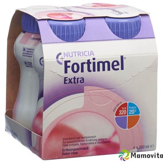 Fortimel Extra Erdbeere 4x 200ml buy online