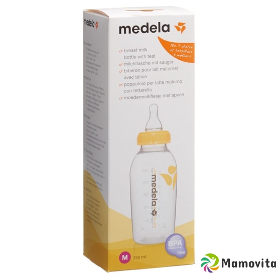 Medela Milchflasche mit Sauger 250ml M buy online