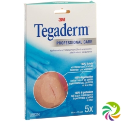 3M Tegaderm Transparentverband 10x11.5cm Oval 5 Stück