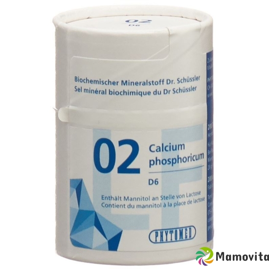 Phytomed Schüssler Nr. 2 Tabletten D 6 Lactosefrei 200 Stück buy online