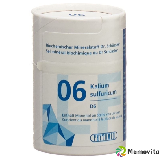 Phytomed Schüssler Nr. 6 Tabletten D 6 Lactosefrei 200 Stück buy online