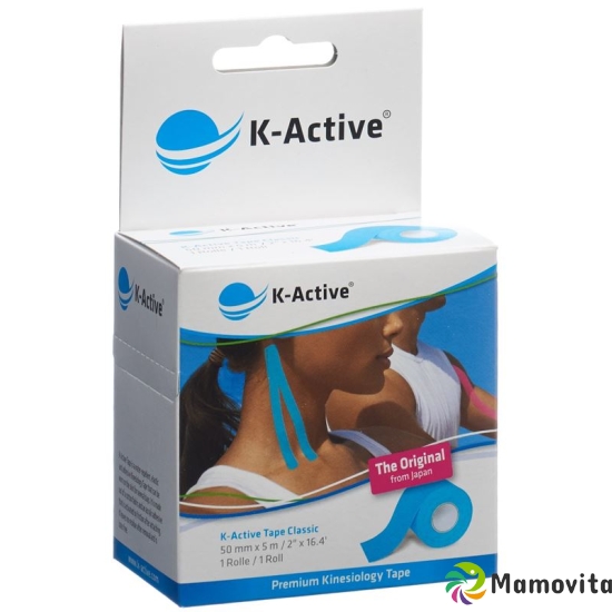 K-active Kinesio Tape 5cmx5m Blau Wasserabweisend buy online