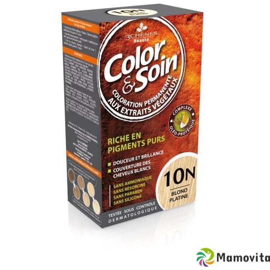 Color Et Soin Coloration Blond Platine 10n 135ml buy online