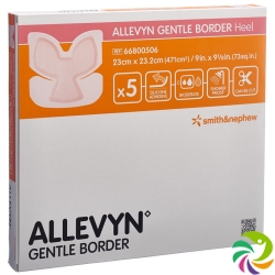 Allevyn Gentle Border Heel 23x23.2cm 5 Stück