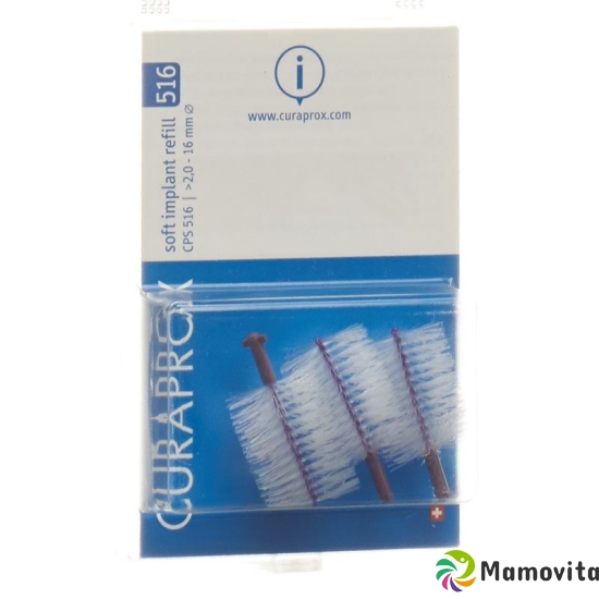 Curaprox CPS 516 Soft Implantatbürsten Violett 3 Stück buy online