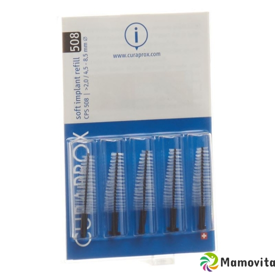 Curaprox CPS 508 Soft Implant Brushes Black 5 pieces buy online