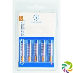 Curaprox CPS 507 Soft Implant Brushes Orange 5 pieces