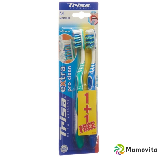 Trisa Toothbrush Extra Duo Medium buy online