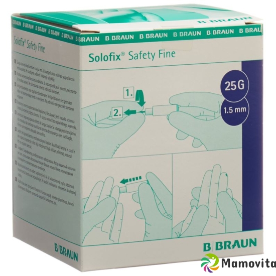 Solofix Safety Fine Einmallanzetten 25Gx1.5mm 200 Stück buy online