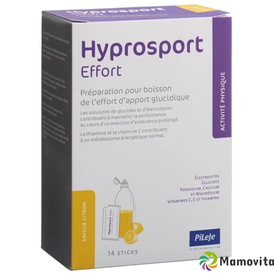 Hyprosport Effort Pulver Zitrone 14 Stick 30g buy online