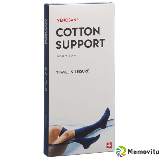 Venosan Cotton A-d Support Socks M Navy 1 Paar buy online