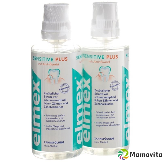 Elmex Sensitive Plus Zahnspülung Duo 2x 400ml buy online