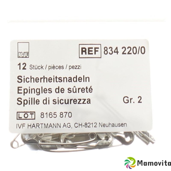 IVF Sicherheitsnadeln 38mm Grösse 2 Beutel 12 Stück buy online