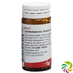 Wala Apis/belladonna Globuli Flasche 20g