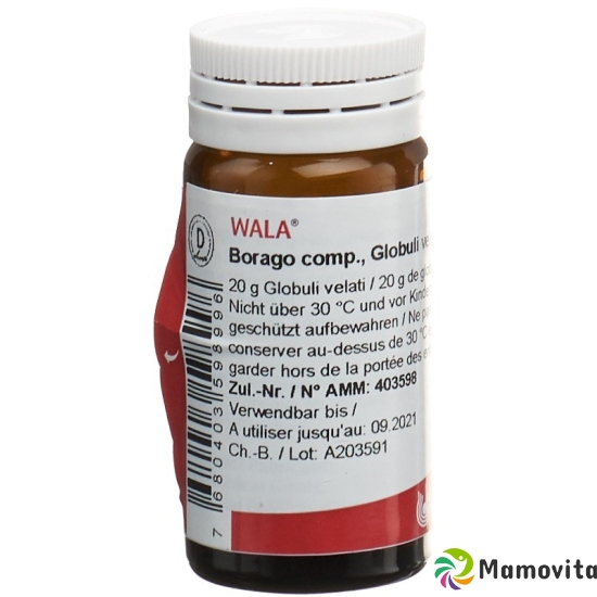 Wala Borago Comp Globuli 20g buy online