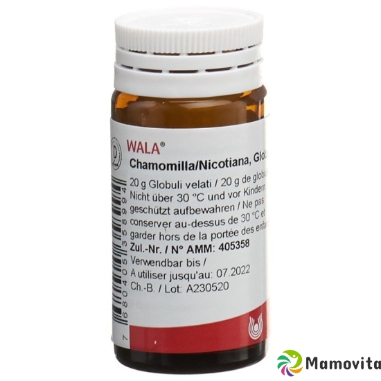 Wala Chamomilla/nicotiana Globuli 20g buy online