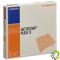 Acticoat Flex 3 Wundverband 5x5cm 5 Stück